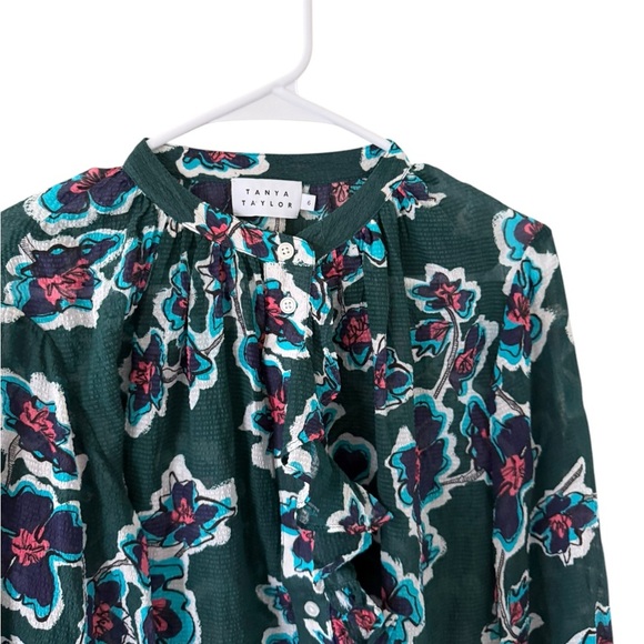 Tanya Taylor Briella Floral Silk Blouse - Picture 7 of 7